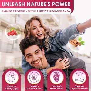 NATURE TARGET Berberina HCl 1200 mg, suplemento de berberina con canela de Ceilán, cromo - Apoya la salud inmune, gastrointestinal y digestiva, sin OMG, 120 cápsulas