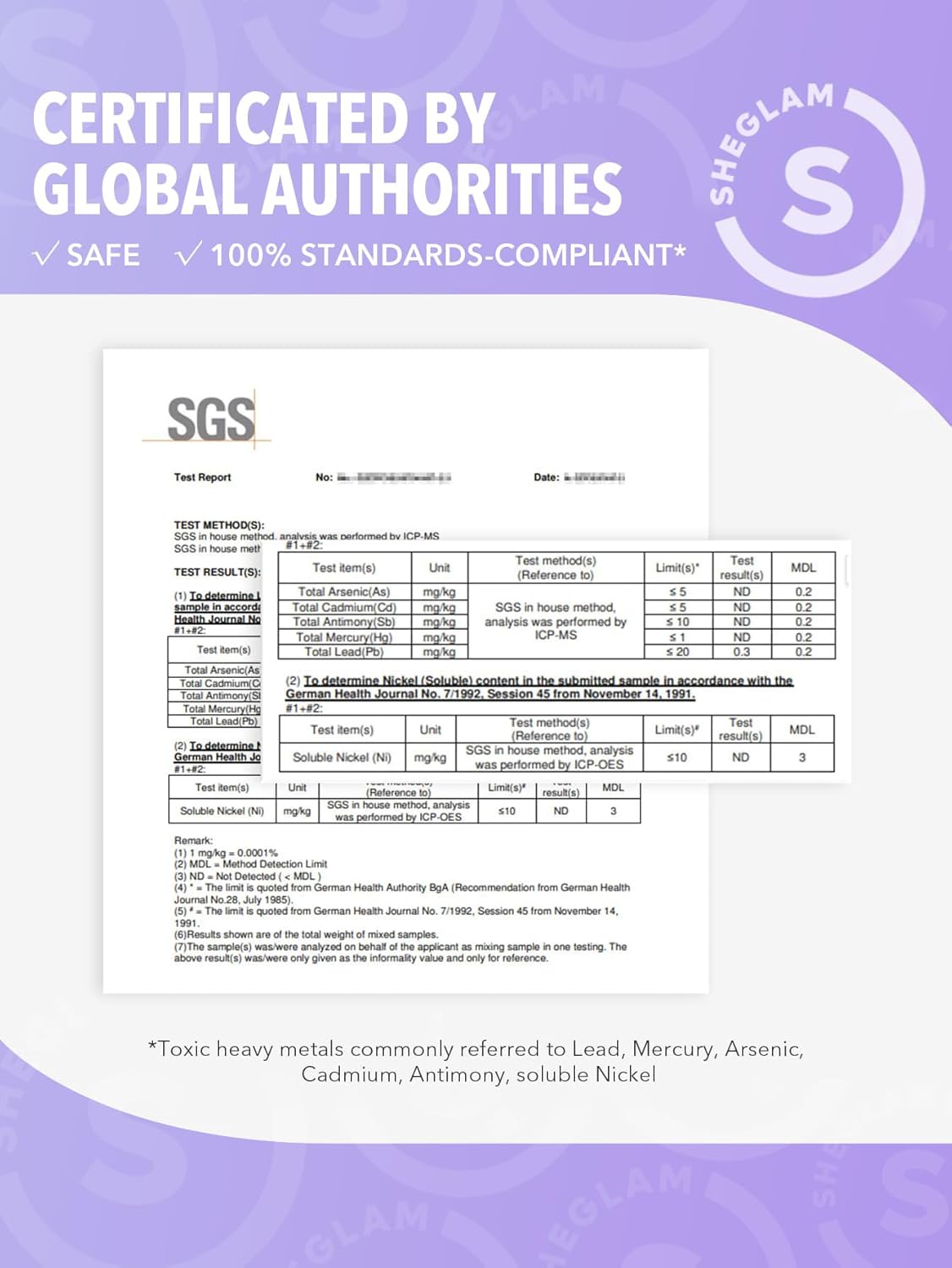 SHEGLAM 2 en 1 Máscara de Pestañas Negra Resistente al Agua con Volumen y Longitud, Tubo de Doble Punta, Maquillaje de Ojos de Larga Duración
