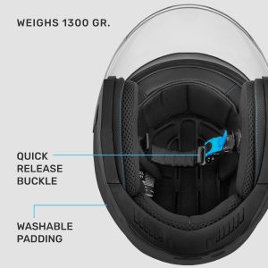 Westt Open Face Helmets with Dual Sun Visor– Motorcycle Helmet for Men and Women 3/4 Helmets DOT Approved for Scooter Motorbike Street Jet Series