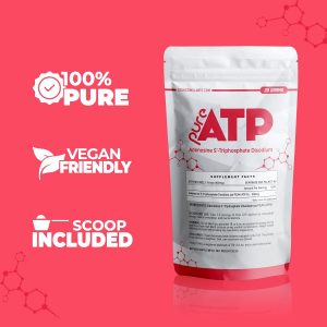 BulkStimulants Pure ATP - Polvo de trifosfato de adenosina - Aumenta la energía, la resistencia, la fuerza, la recuperación y la bomba muscular, más rápido que la creatina HMB y el óxido nítrico,