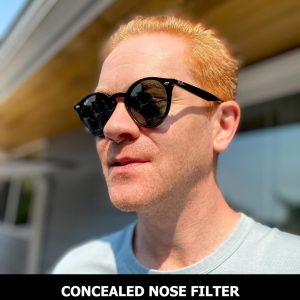 Filtros de nariz O2 con filtración 3M, pantallas nasales para alergias, polvo y humo, filtros nasales sin drogas y sin látex, protección invisible contra alergias (medio x 10)