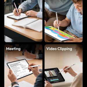 Metapen Lápiz A8 para Apple iPad 2018-2025, (carga 2 veces más rápida), sensibilidad de inclinación, precisión de píxeles, lápiz óptico para iPad 11/10/9/8/7/6ª generación, Pro 12.9/11/13 pulgadas M4