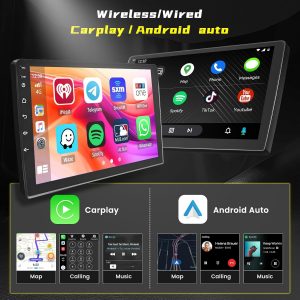 [64G] Android 15 Car Stereo for Hyundai Tucson IX35 2010-2015, Hikity 10.1'' Touchscreen Hyundai Radio Wireless CarPlay Android Auto Bluetooth Mirror Link GPS FM/RDS/EQ SWC Backup Cam