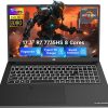 NIMO 2026 Gaming Laptop, 17.3" FHD IPS Large Screen, AMD R7 7735HS (Up to 4.75 GHz, Beat i7-12650H) Computer with 16GB DDR5 RAM 256GB SSD, 180° Vewing, Radeon 680M, Dual Fans, for Business, College