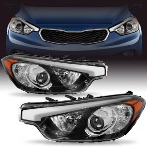 Compatible con faros delanteros Kia Forte Koup 2014 2015 2016 montaje Forte5 faro halógeno lado del pasajero y conductor