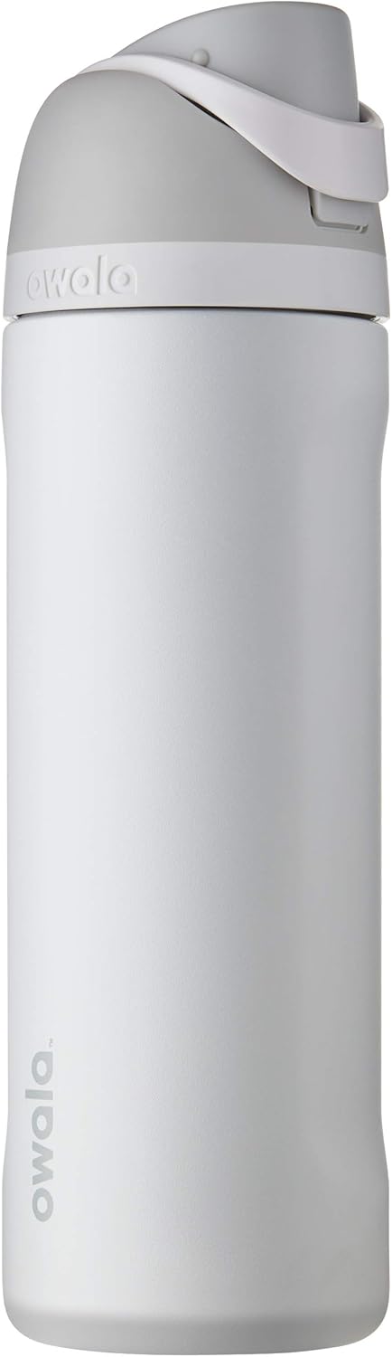 Botellas de agua aisladas de acero inoxidable con pajita para deportes y viajes, sin BPA, Owala FreeSip, 24 onzas