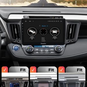 Dasaita Android 13 Radio for Toyota RAV4 2013-2018, with Wireless CarPlay, Android Auto, 10.2" QLED Touchscreen, 4G LTE, 5G WiFi, HD Video Output, 6GB RAM 64GB ROM