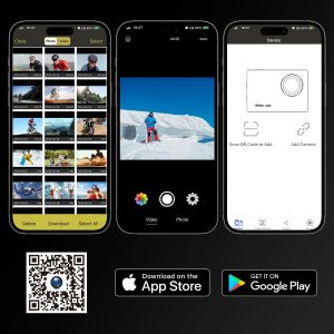 Cámara de acción 4K60fps bajo el agua - IPX7 10M cámaras de acción impermeables, cámara deportiva con pantalla táctil de 48 MP con estabilización de 6 ejes, cámara WiFi con zoom 8X para buceo