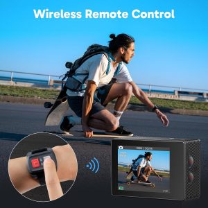 Videocámara sumergible DV con wifi AAKASO EK7000 4K Action Camera Sports.