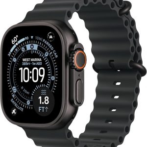 Apple Watch Ultra 3 [GPS + Cellular 49mm] Running & Multisport Smartwatch w/Rugged Titanium Case w/Black Ocean Band. Satellite Communications, Advanced Health & Fitness Tracking