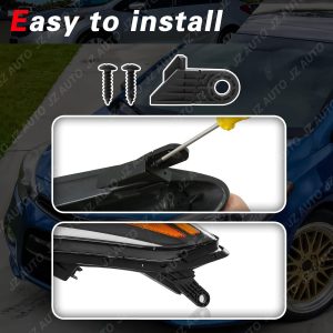 Headlight Assembly Compatible with 2014 2015 2016 Kia Forte Forte5 LX EX 92101-A7200 92102-A7200, Driver & Passenger Side