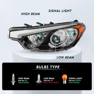 Compatible con faros delanteros Kia Forte Koup 2014 2015 2016 montaje Forte5 faro halógeno lado del pasajero y conductor