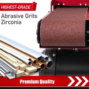 Cinturón de lijado de banda de 3 x 18 pulgadas, paquete de 21 bandas de papel de lijadora de banda 40/60/80/120/180/240/400 Grits Surtido de bandas de lijado de óxido de aluminio para