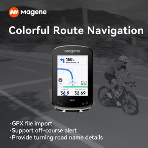Magene C506SE - Computadora inalámbrica para bicicleta con GPS - Pantalla a color de 2.4 pulgadas, navegación de ruta, Bluetooth y WiFi, posicionamiento rápido 5s, soporta 9 dispositivos de ciclismo