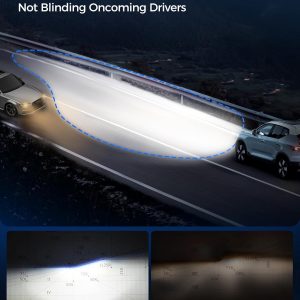 Marsauto 9005/HB3 9006/HB4 Light Bulbs Combo, 60,000LM Super Brighter M1S 9005 9006 Bulbs or Fog, 1:1 Design HB3 HB4 Lights Combo, 6000K Cool White, 3 Min Plug and Play, IP68, Pack of 4