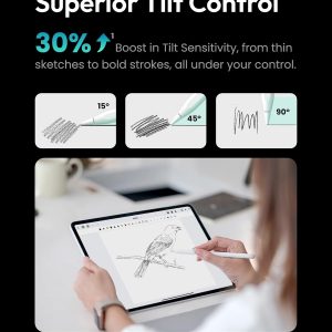 Metapen Lápiz A8 para Apple iPad 2018-2025, (carga 2 veces más rápida), sensibilidad de inclinación, precisión de píxeles, lápiz óptico para iPad 11/10/9/8/7/6ª generación, Pro 12.9/11/13 pulgadas M4