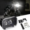 4 ''LED Headlight Cool White Motorcycle LED Headlight with DRL Hi/Lo Beam LED Driving Light 12V Waterproof LED Headlight for Motorcycle UTV Truck Vehicles Car(1 Pack)-1 Year Warranty