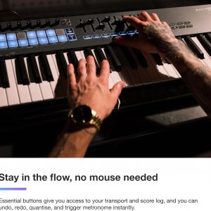 Novation FLkey 61 MIDI Keyboard - Seamless FL Studio Integration with Chord Mode and Scale Mode. All the software you need for Music Production