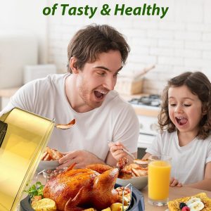 Nuwave Oven Pro Plus Air Fryer, Infra-Red Countertop, 2025 Advanced Convection, No Defrosting or Preheating, Cook Fresh or Frozen, Durable Power Dome, 100 Presets & 50 Memory, PFAS Free, Dark Blue