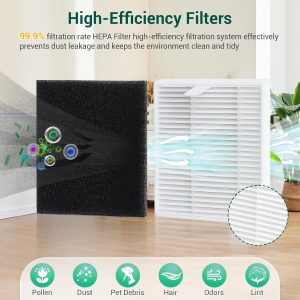 19Pack Replacement Parts Accessories for Eufy L60/L60 Hybrid/L60/L50 Series Robot Vacuums Kit, 1 Main Roller Brush, 4 Hepa Filters, 6 Side Brushes, 6 Dust Bags, 1 Screwdriver, 1 Clean Tool