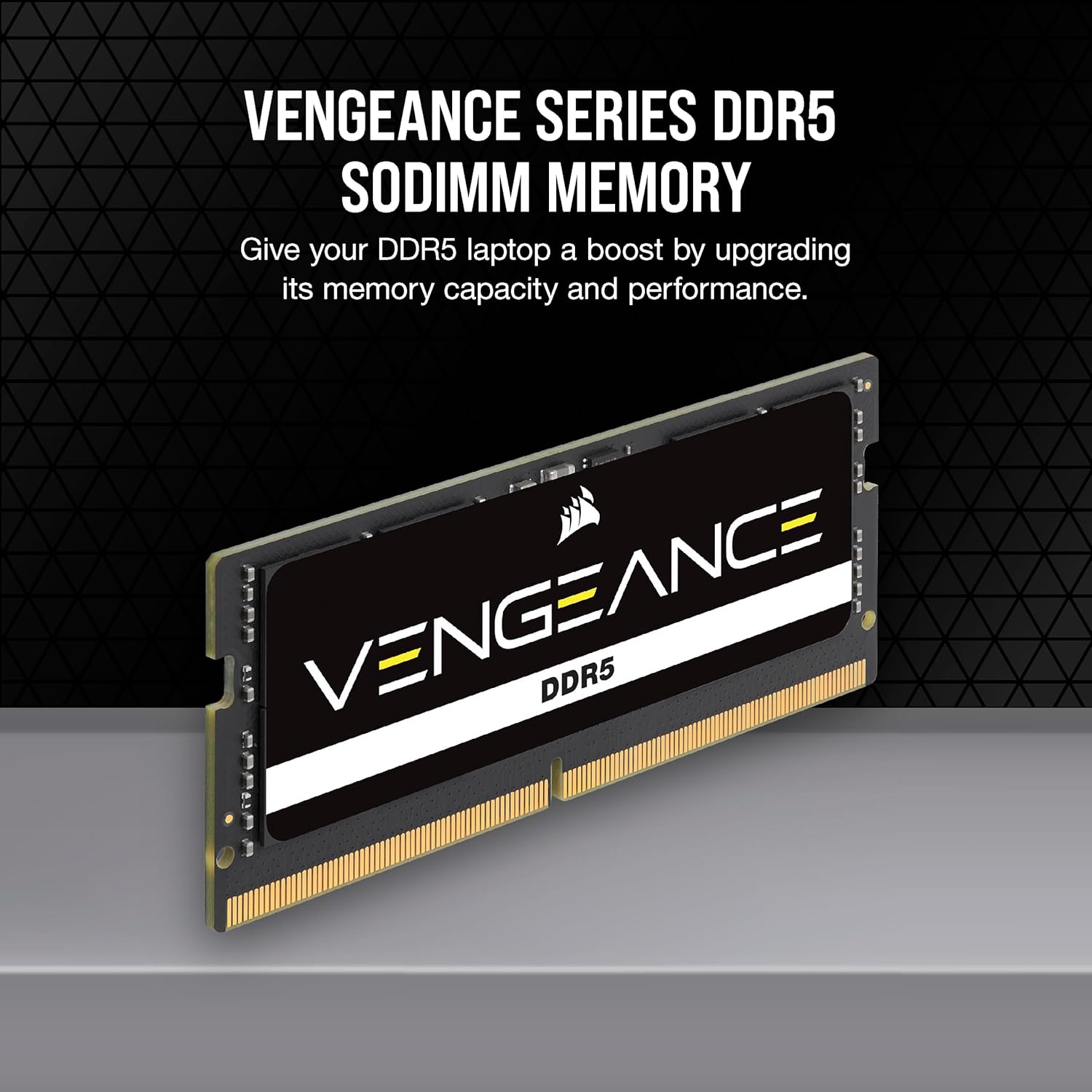 Corsair Vengeance DDR5 SODIMM 32GB (2x16GB) DDR5 5600MHz C48 (Compatible con casi cualquier sistema Intel y AMD, instalación fácil, tiempos de carga más rápidos, compatibilidad con XMP 3.0) Negro