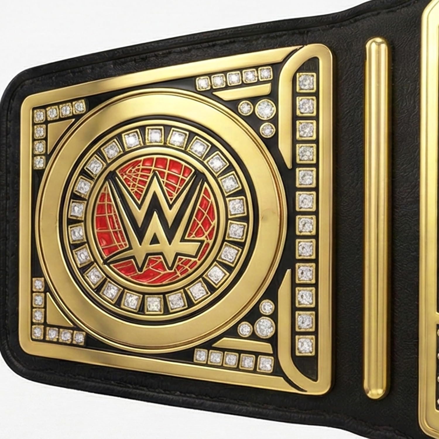 Undisputed Championship Title Belt Replica, World Heavyweight Wrestling Championship Title Belt - Adult Size - 5mm - 4.5lbs - 52 Inches Length