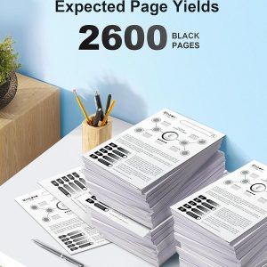 E-Z Ink Pro Compatible Toner Cartridge & Drum Unit Replacement for Brother TN660 TN-660 TN630 High Yield to use with HL-L2380DW HL-L2300D HL-L2340DW MFC-L2680W MFC-L2740DW Printer (4 Black)