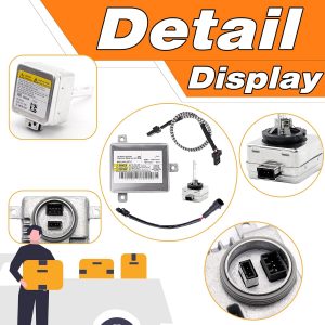 8K0941597C Xenon Headlight Ballast Control Unit Module Compatible for Audi A3 A4 A5 A6 A7 A8 Q5 Q7 S4-S8,for VW CC Eos Jetta Touareg,for Chrysler 300.with Igniter and D3S Bulb