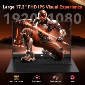 NIMO 2026 Gaming Laptop, 17.3" FHD IPS Large Screen, AMD R7 7735HS (Up to 4.75 GHz, Beat i7-12650H) Computer with 16GB DDR5 RAM 256GB SSD, 180° Vewing, Radeon 680M, Dual Fans, for Business, College