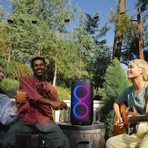 JBL PartyBox 110 - Portable Party Speaker with Built-in Lights, Powerful Sound and deep bass, Black