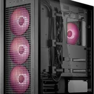 ASUS TUF Gaming GT302 ARGB ATX Mid-Tower PC Case Four 140 x 28 mm ARGB fans for high airflow and static pressure, interchangeable side panel, detachable top panel, hidden-connector motherboard support