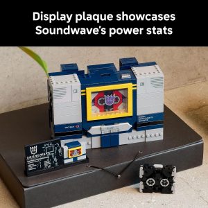 LEGO Icons Transformers: Soundwave - Building Set W/Sound Effects for Adults, 18+ - Model Kit W/Ravage & Laserbeak Figures - DIY Home Decor - Collectible Gift Idea for Sci-FI & Movie Fans - 10358