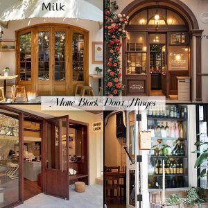 24 Pack Door Hinges 3 1/2 Inch Matte Black 3.5 Inch Interior Hinges 5/8" Radius Round Door Hinge 3 1/2 Inch Iron Hinge 3 ½"x 3 ½" Door Hardware