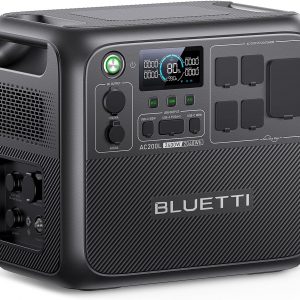 BLUETTI AC200L Portable Power Station, 2048Wh LiFePO4 Battery Backup, Expandable to 8192Wh w/ 4 2400W AC Outlets (3600W Power Lifting), 30A RV Output, Solar Generator for Camping, Home Use, Emergency