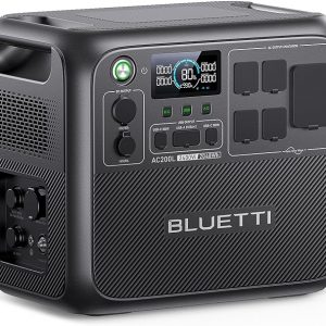 BLUETTI AC200L Portable Power Station, 2048Wh LiFePO4 Battery Backup, Expandable to 8192Wh w/ 4 2400W AC Outlets (3600W Power Lifting), 30A RV Output, Solar Generator for Camping, Home Use, Emergency