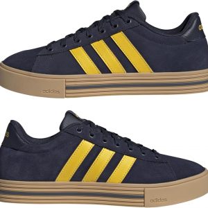 adidas Unisex Daily 4.0 Shoes Non Football Low Shoes, Legend Ink Utility Yellow Gum 3, 5