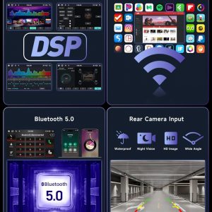 8 Core 6G 128G Car Stereo Radio for Honda Civic 2001-2005 with Wireless CarPlay Android Auto DSP/36EQ MirrorLink 9 inch 1280x720P IPS Touchscreen Bluetooth 5.0 GPS FM/RDS WiFi AHD Backup Camera