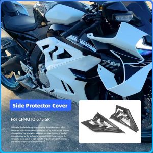 Kits de carrocería de fibra de carbono para moto CF MOTO 675SS, carenado lateral para CFMOTO 675SS 675SR 675SR-R, cubierta protectora del marco del cuerpo (Negro brillante)