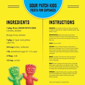 SOUR PATCH KIDS Caramelos suaves y masticables, 2 onzas