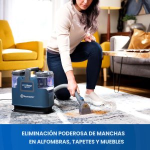 Vacmaster SCB301 Serie 400 Máquina limpiadora de manchas portátil para alfombras y tapicería, succión de potencia de 15Kpa con herramientas versátiles para mascotas, alfombras de área y sofás