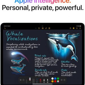 Apple iPad Air 11-inch with M3 chip Built for Apple Intelligence, Liquid Retina Display, 128GB, 12MP Front/Back Camera, Wi-Fi 6E, Touch ID, All-Day Battery Life — Space Gray