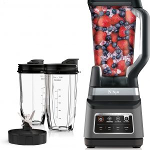 Ninja BN751 Professional Plus DUO Blender, 1400 Peak Watts, 3 Auto-IQ Programs for Smoothies, Frozen Drinks & Nutrient Extractions, 72-oz. Total Crushing Pitcher & (2) 24 oz. To-Go Cups, Black
