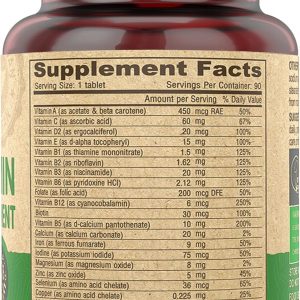DEVA Multivitamínico vegano para mujeres y hombres con hierro, vitamina C, E, vitaminas del complejo B, zinc, 90 tabletas pequeñas