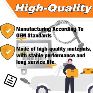 8K0941597C Xenon Headlight Ballast Control Unit Module Compatible for Audi A3 A4 A5 A6 A7 A8 Q5 Q7 S4-S8,for VW CC Eos Jetta Touareg,for Chrysler 300.with Igniter and D3S Bulb