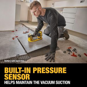 DEWALT 20V MAX Cordless GRABO Suction Lifter, Bare Tool Only, Lift-load Capacity of Up to 265 lbs. (DCE592B)