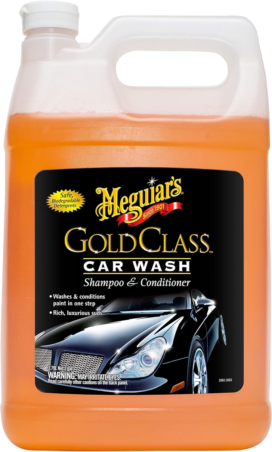 Meguiar's Car Wash Bundle - 1 Gallon Gold Class Car Wash & Water Magnet Microfiber Drying Towel - Everything You Need to Wash and Dry Your Car - Washing Essentials in One Convenient Set
