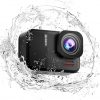 Cámara de acción 4K60fps bajo el agua - IPX7 10M cámaras de acción impermeables, cámara deportiva con pantalla táctil de 48 MP con estabilización de 6 ejes, cámara WiFi con zoom 8X para buceo