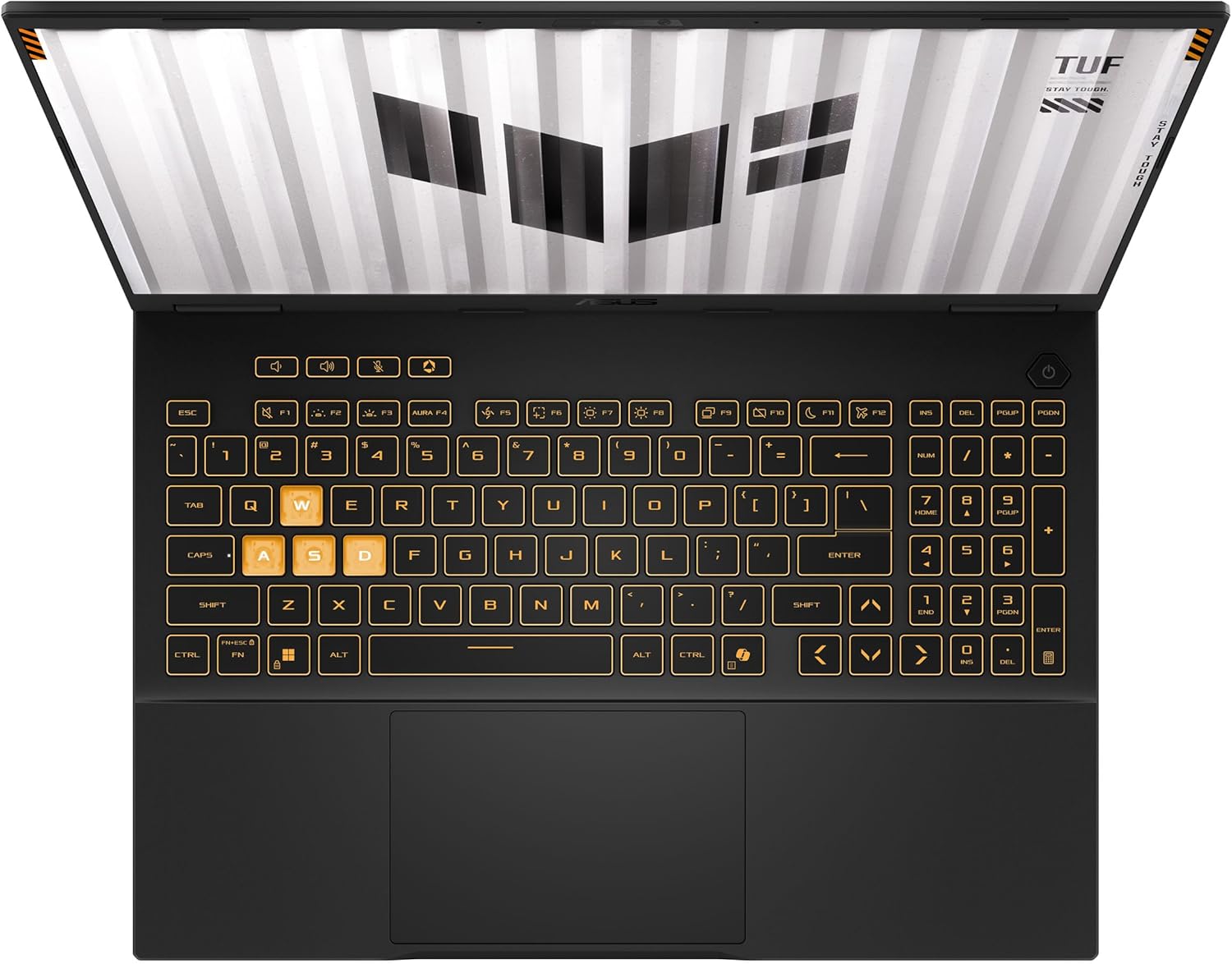 ASUS TUF Gaming F16 (2025) - Laptop para juegos, pantalla IPS-Level FHD+ de 16” a 165 Hz, 16:10, procesador Intel® Core™ i7 14650HX, NVIDIA® GeForce RTX™ 5050, 16 GB DDR5, SSD PCIe Gen4 de 1 TB, Wi-Fi