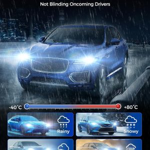 Marsauto 9005 9006 Light Bulbs Combo, 80,000LM Ultra-800% Brighter 32PCS Lighting Chips, 1:1 Size HB3 HB4 Fog Light Halogen Replacement, Plug-N-Play, Pack of 4