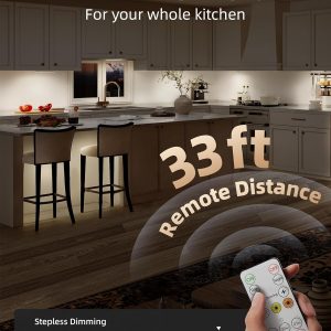 EZVALO Paquete de 5 luces para debajo del gabinete, luz recargable con sensor de movimiento de 2400 mAh, luces magnéticas de armario de 10 pulgadas con regulables y 3 temperaturas de color, luces